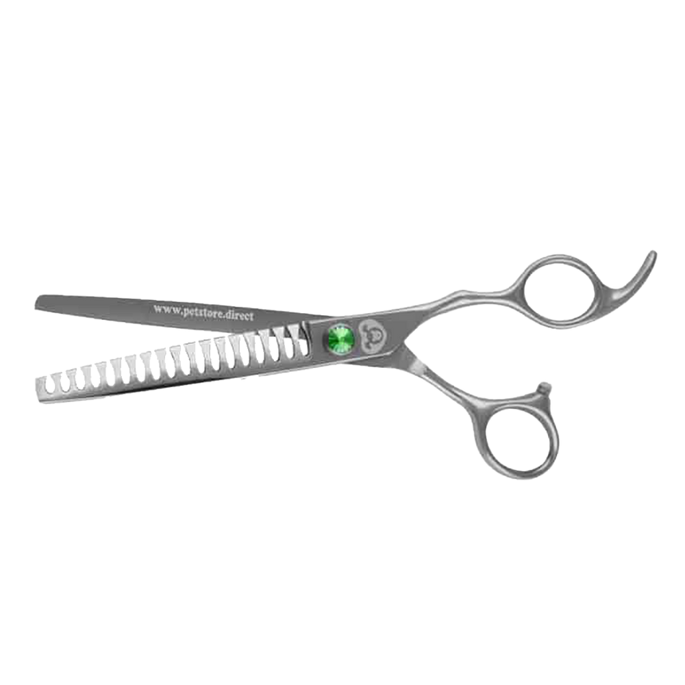 7" 18T Straight Chunker Shears by PetStore.Direct