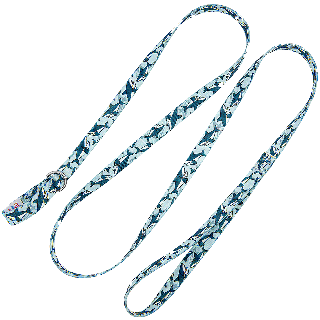 5ft Slip-Lead Leash Blue Sharks by Groom Loop