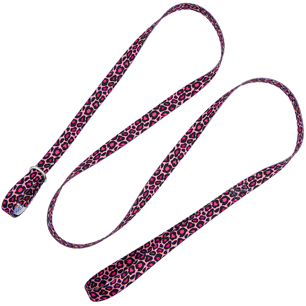 5ft Slip-Lead Leash Pink Leopard by Groom Loop