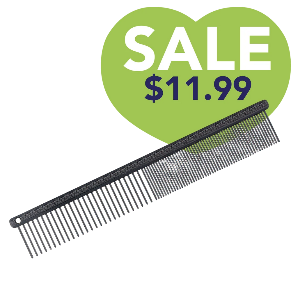 PetStore.Direct 5" Black Premium 50/50  Eye and Face Comb