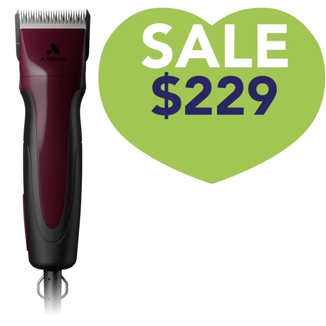 Excel 5-Speed Detachable Blade Clipper Burgundy by Andis