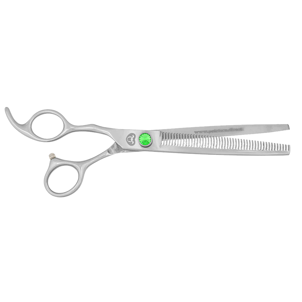 7" 46T Straight Left-Handed Thinning Shears by PetStore.Direct