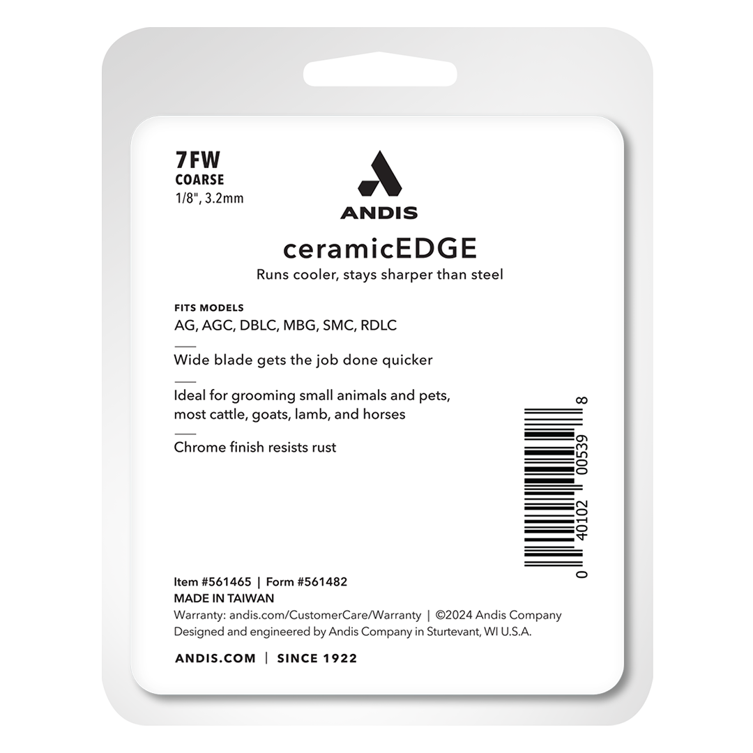 #7FW Coarse CeramicEdge Wide Blade by Andis