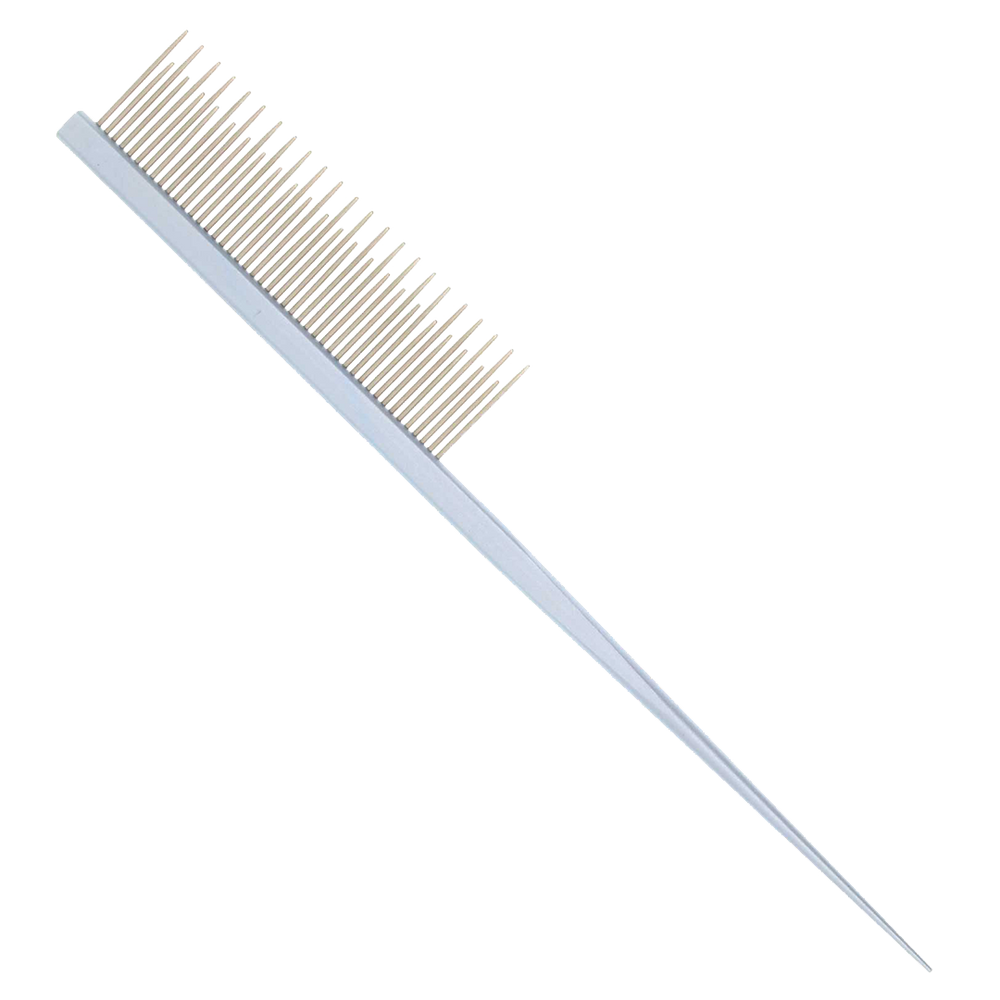 7" Blue Rat Tail Dematting Comb by PetStore.Direct