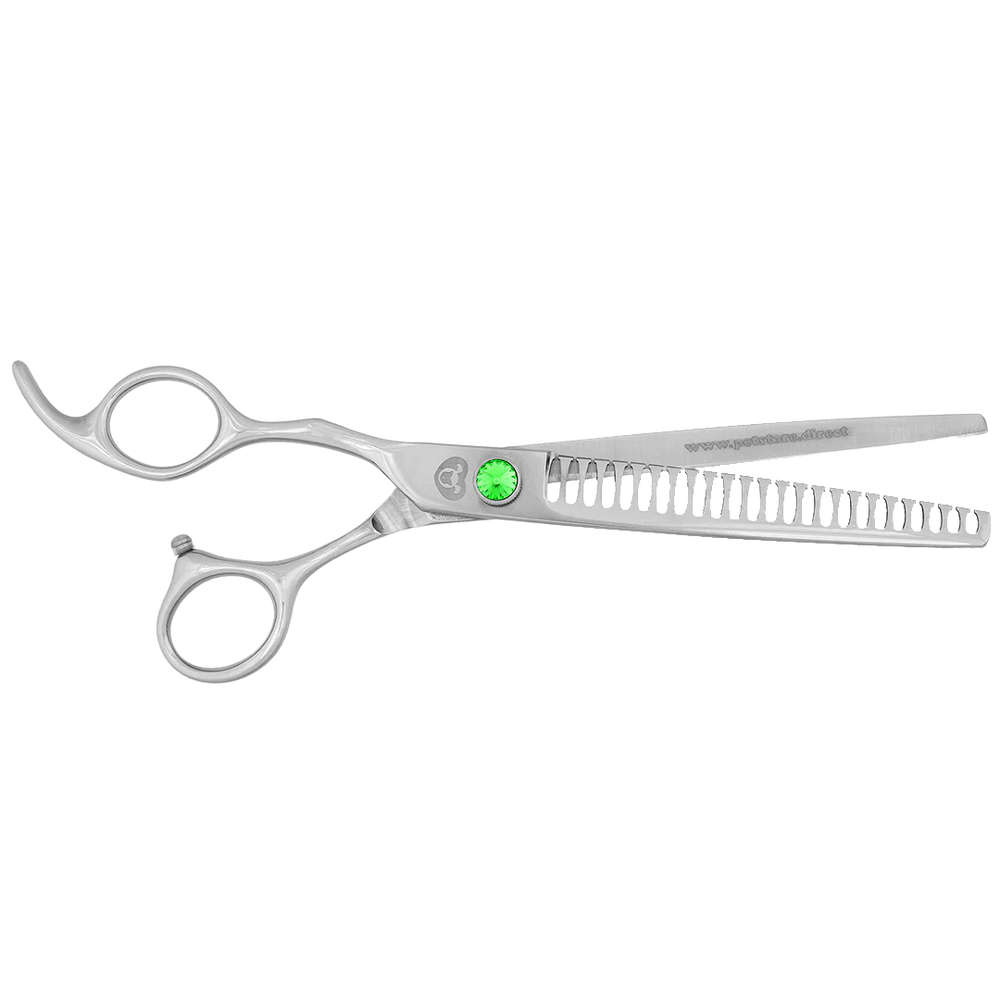 7" 24T Straight Left-Handed Chunker Shears by PetStore.Direct