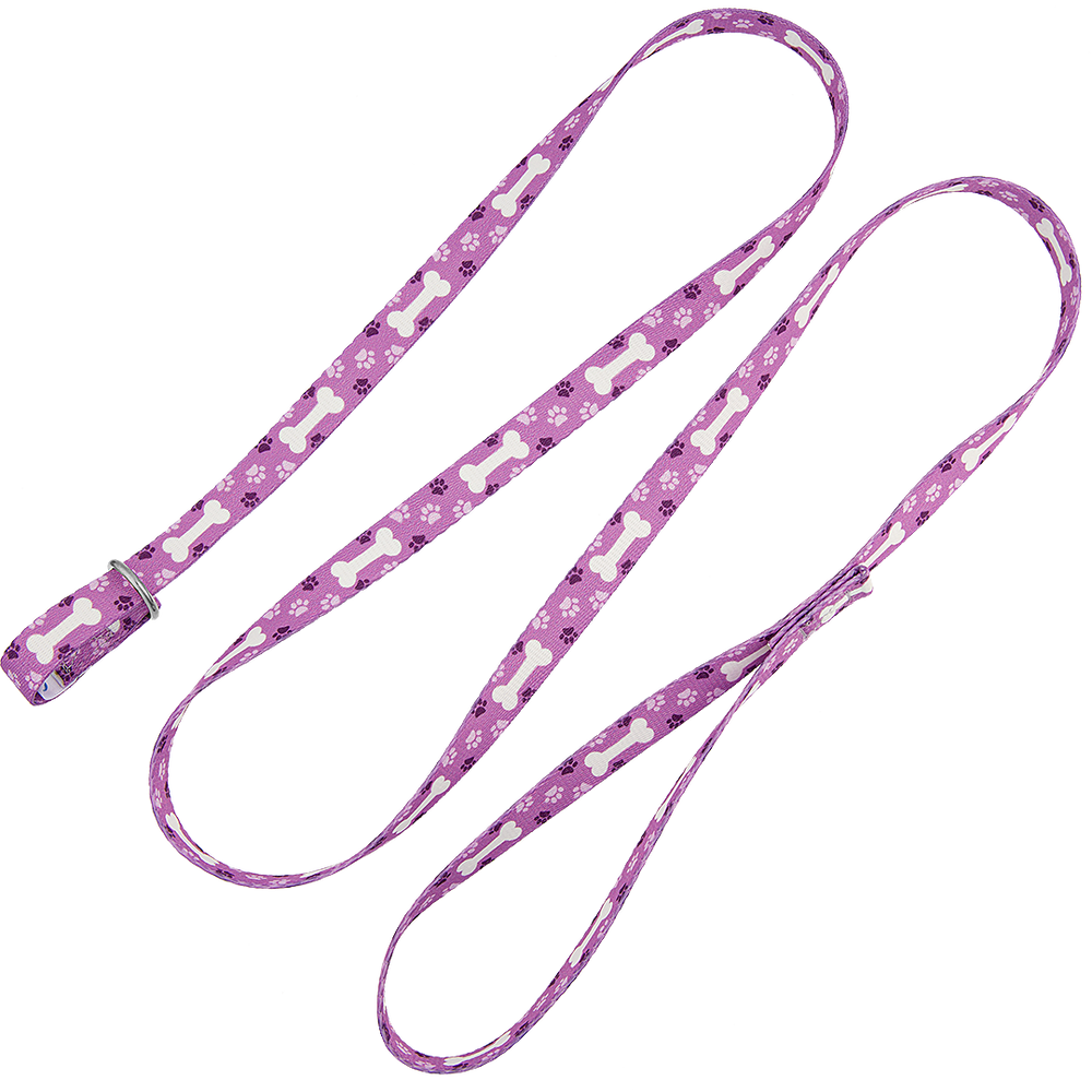 5ft Slip-Lead Leash Purple Bone by Groom Loop