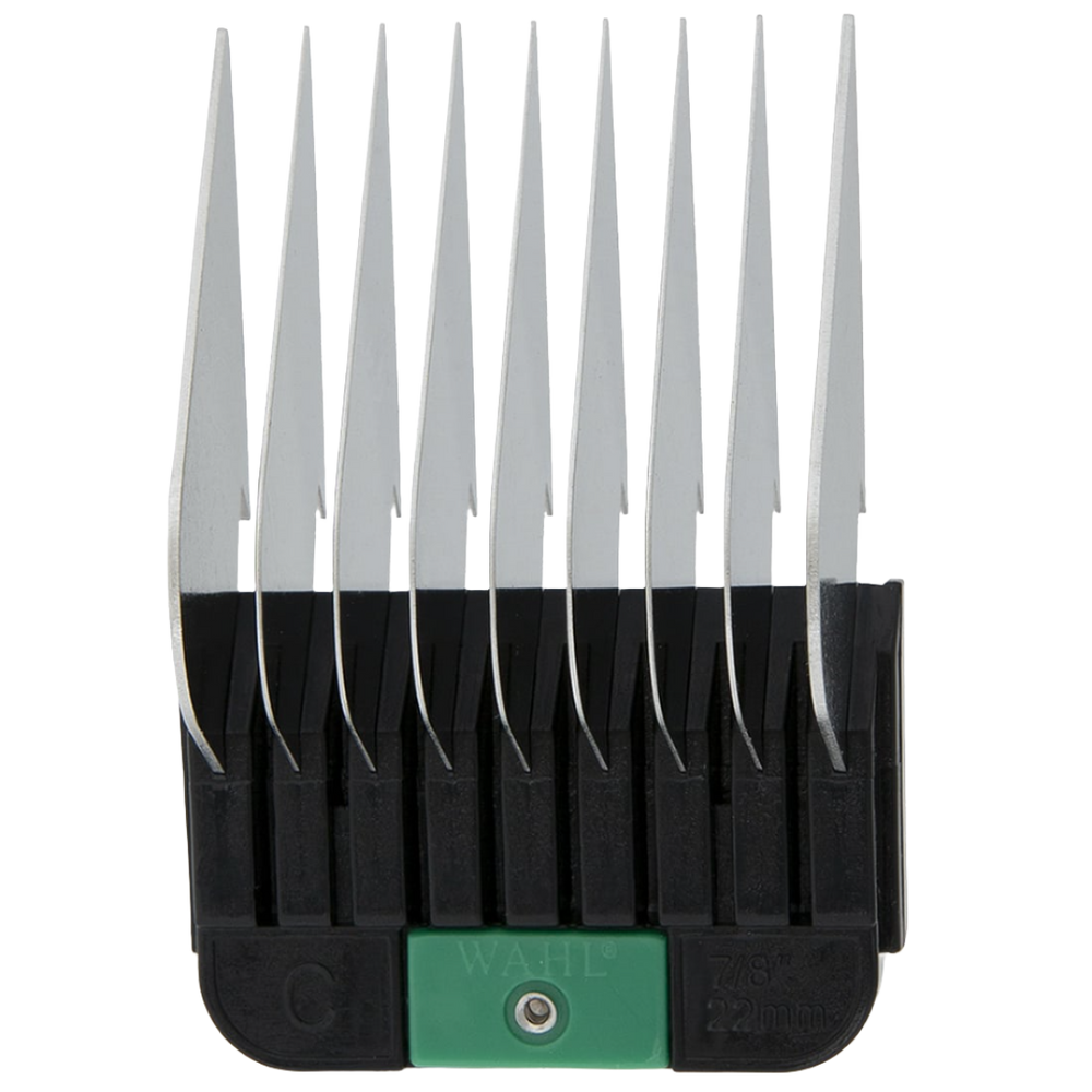 #C 7/8" 22mm Green Snap-on Comb by Wahl