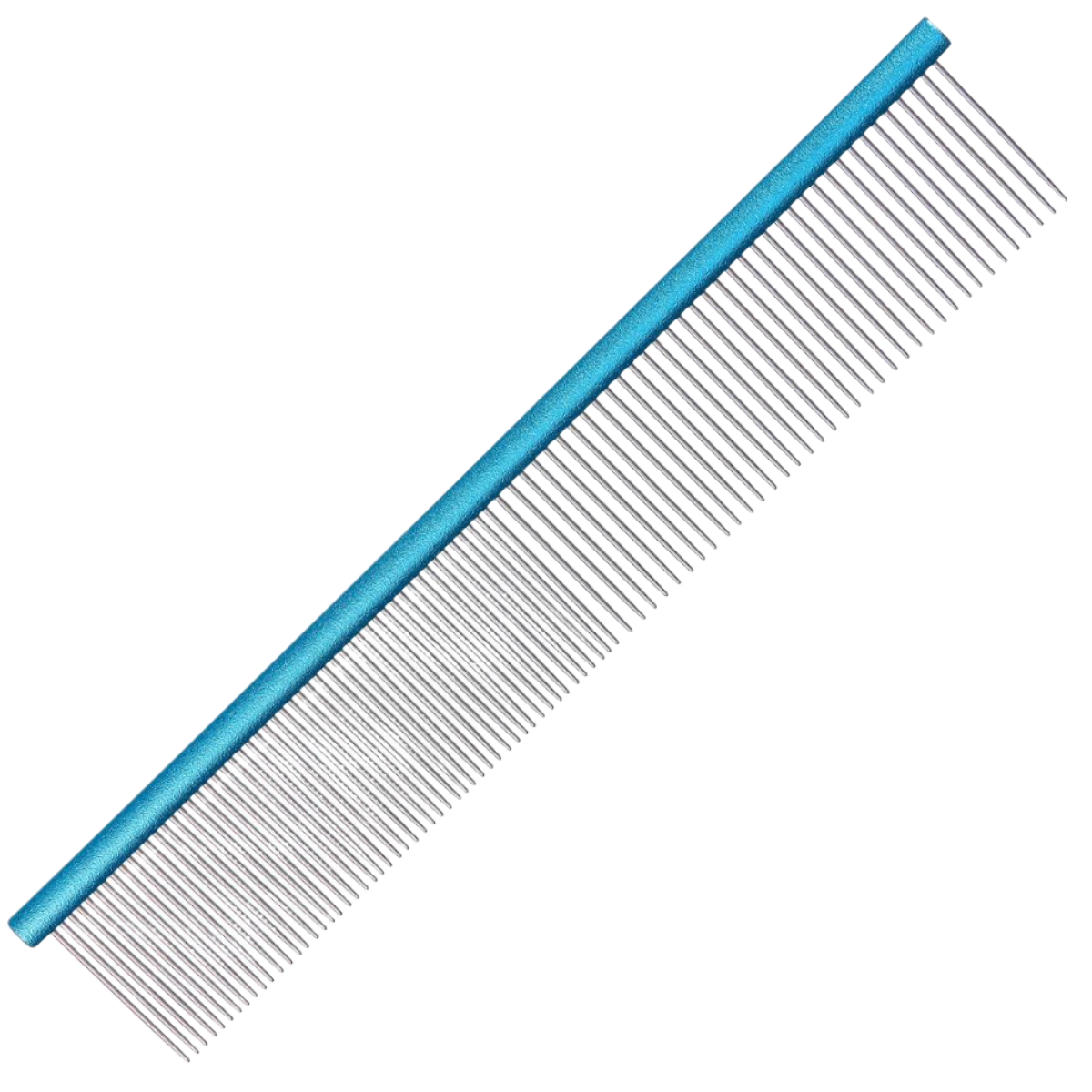 Spectrum Aluminum Comb Light Blue 50/50 with Short Teeth by Groom Professional