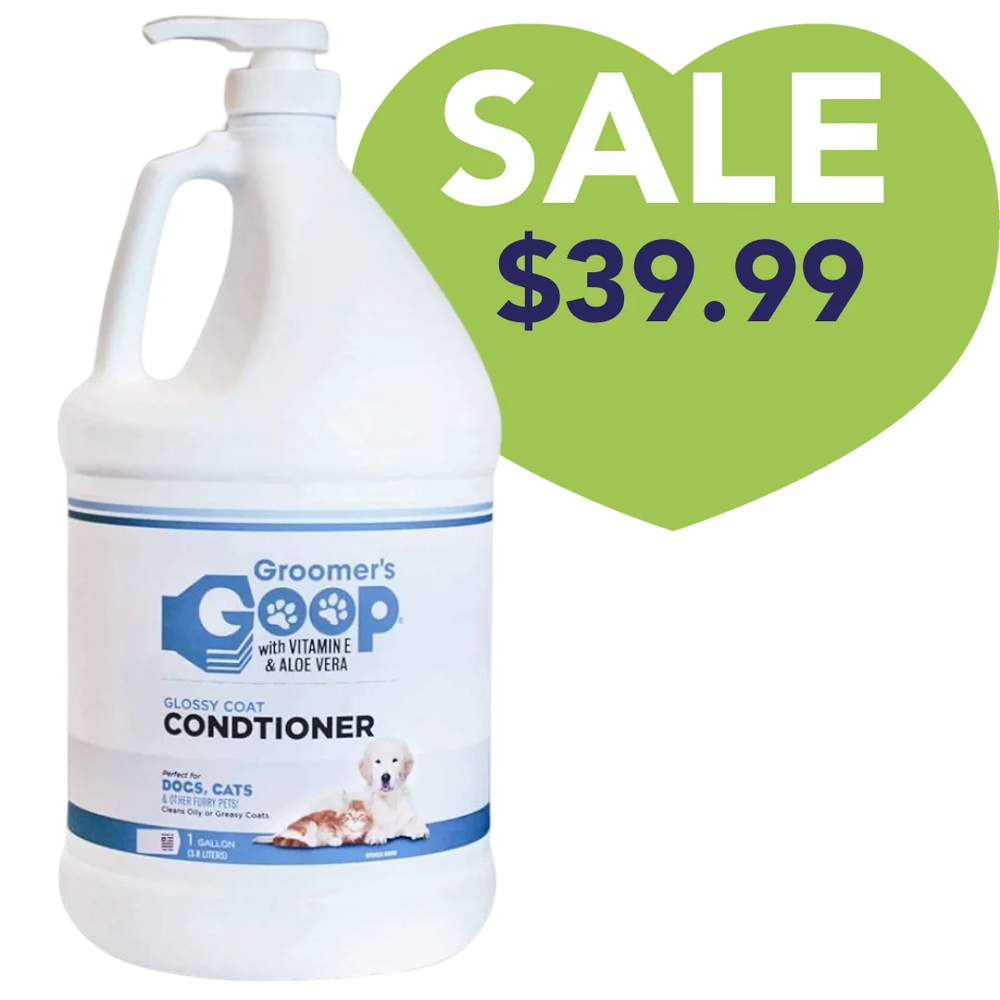 Glossy Coat Conditioner 1 Gallon with Pump by Groomer's Goop