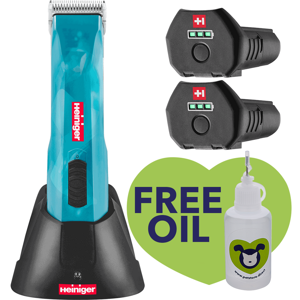 Opal Cordless Clipper with 2 Batteries plus Free Oil by Heiniger