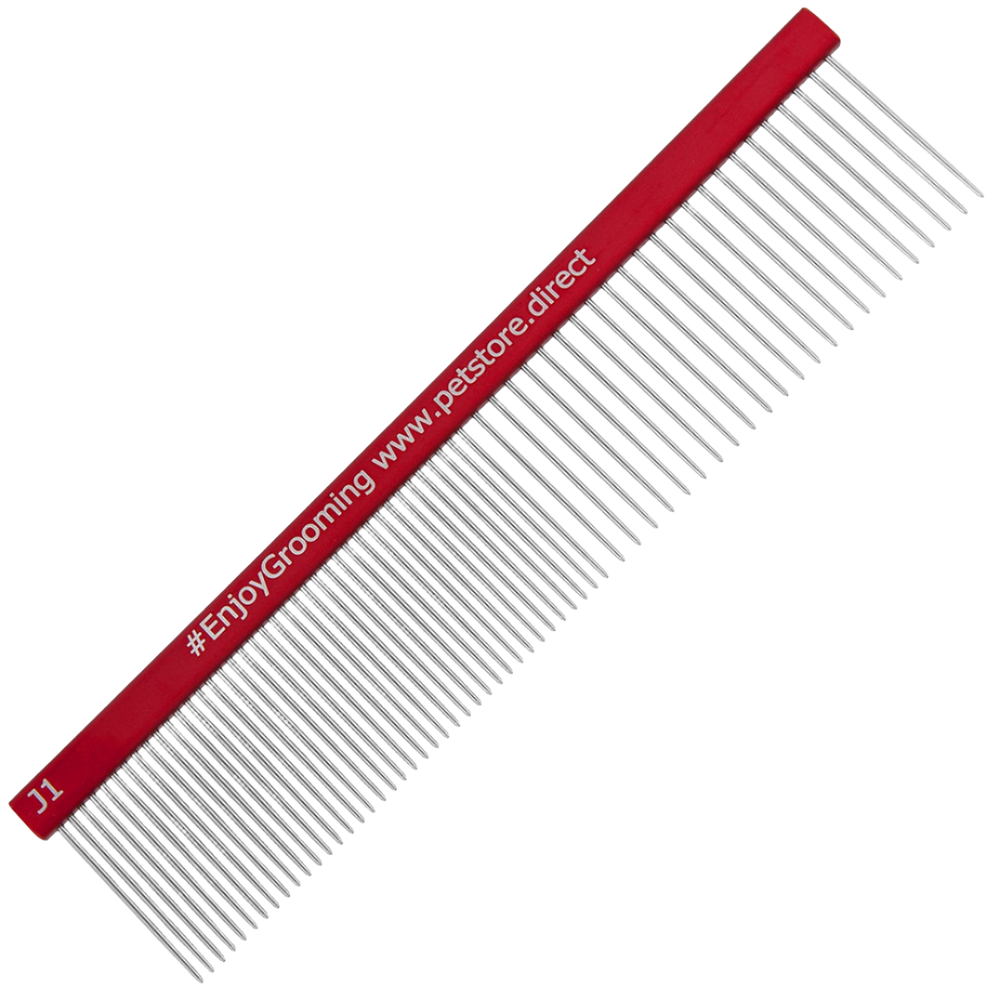 6" 50/50 Red Grayhound Comb by PetStore.Direct