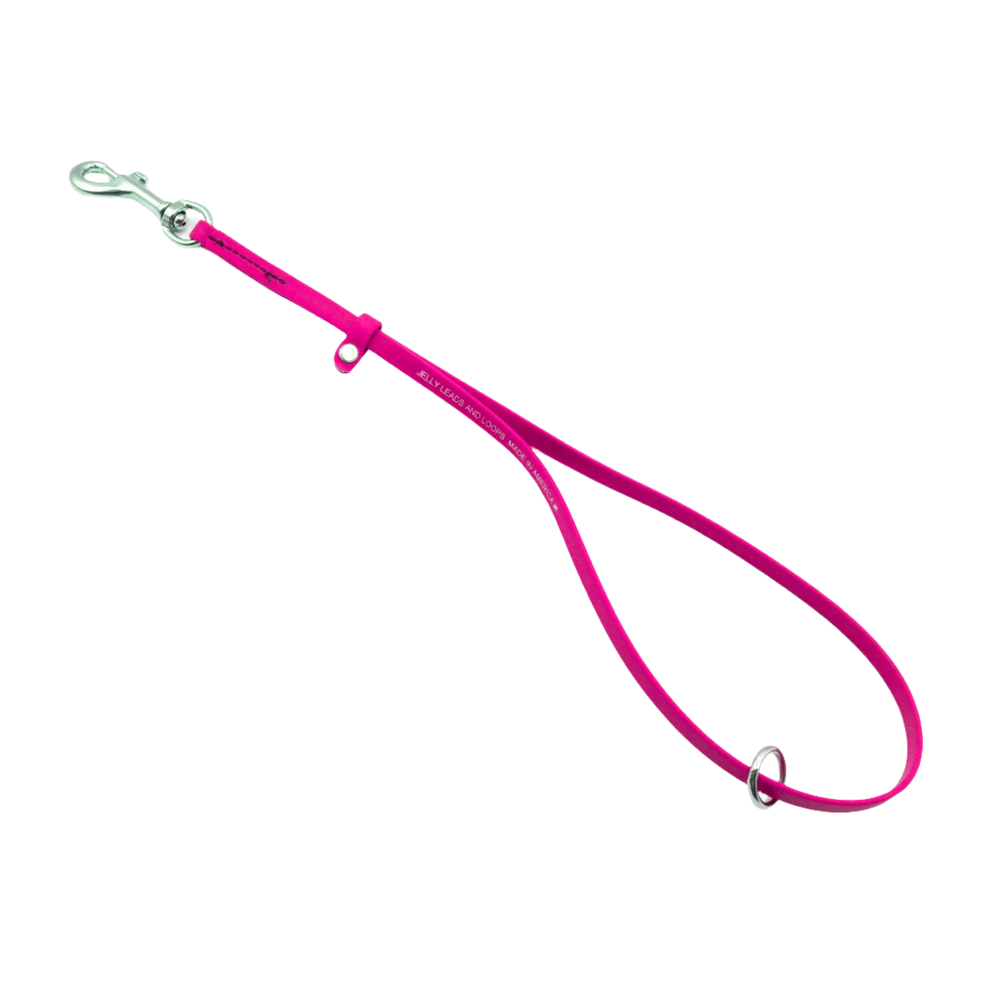 Grooming Loop 3/8"x24" With Ring Hot Pink by Jelly Pet