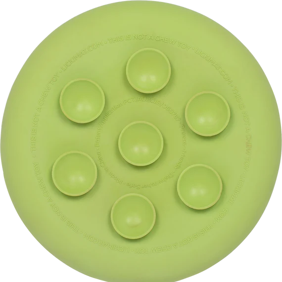 UFO Slow Feeder Dog Bowl Green by LickiMat