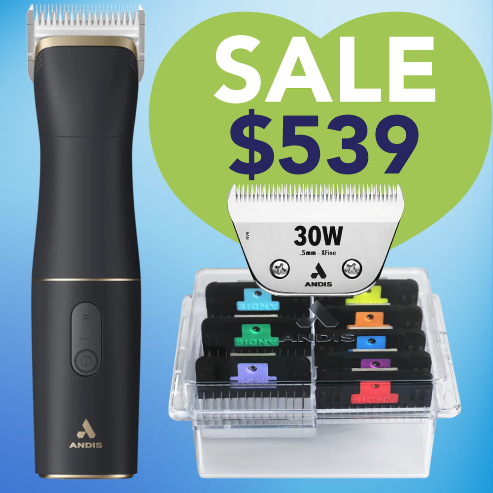 Andis Clipper Bundle black combs and blade