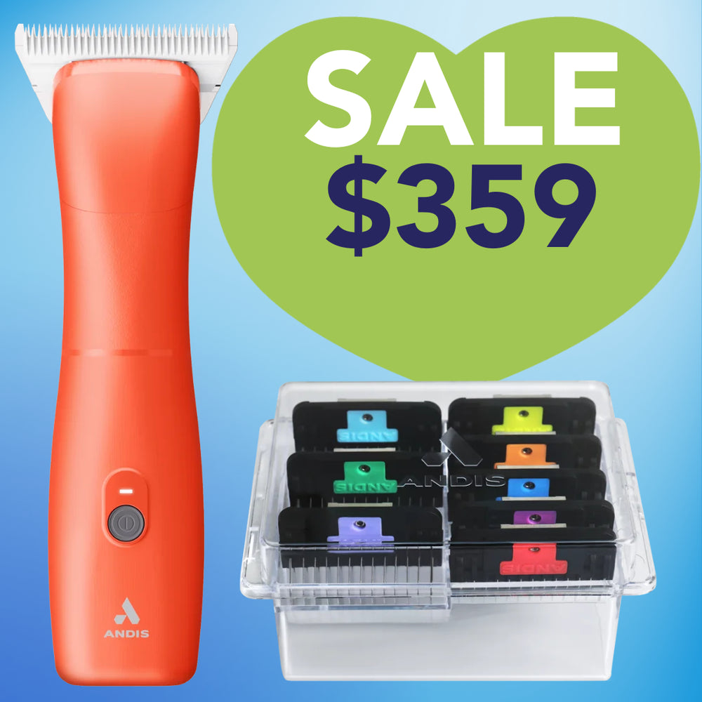 Andis  Orange Clipper Bundle with combs