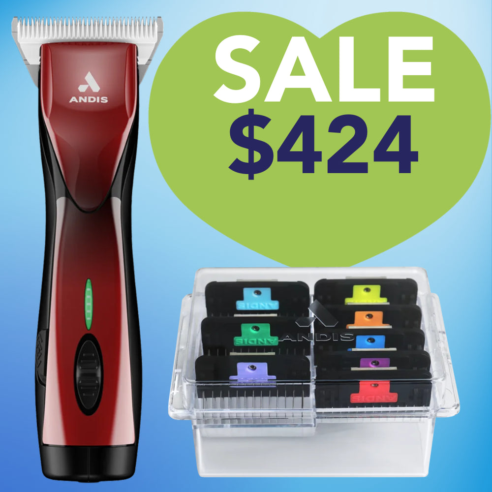 Andis Clipper Bundle Red wide blade