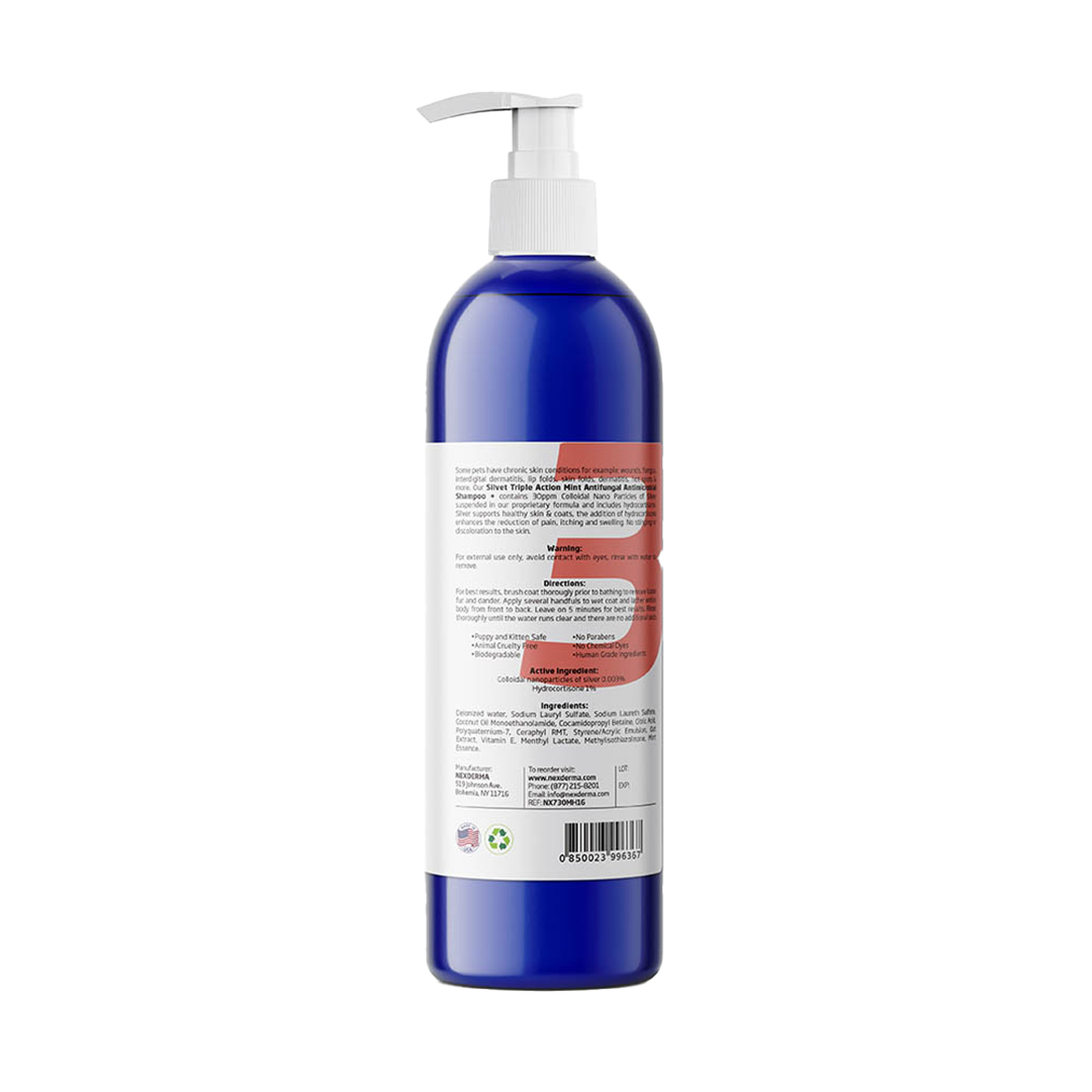 Mint Hydrocortisone Shampoo 16oz by Nexderma