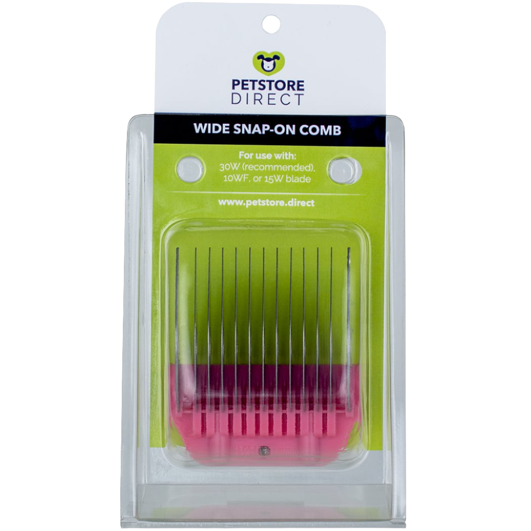 1 1/4″ Pink Wide Snap on Comb by PetStore.Direct