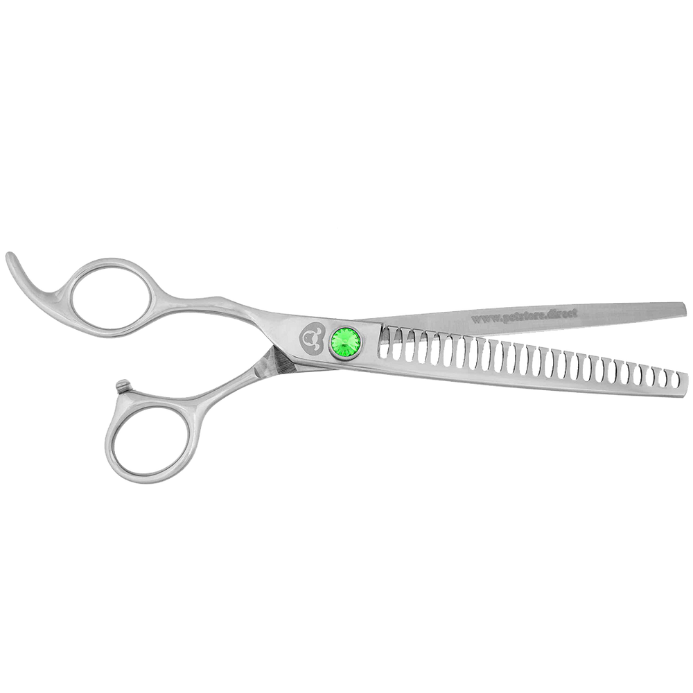 7" 21T Straight Left-Handed Chunker Shears by PetStore.Direct