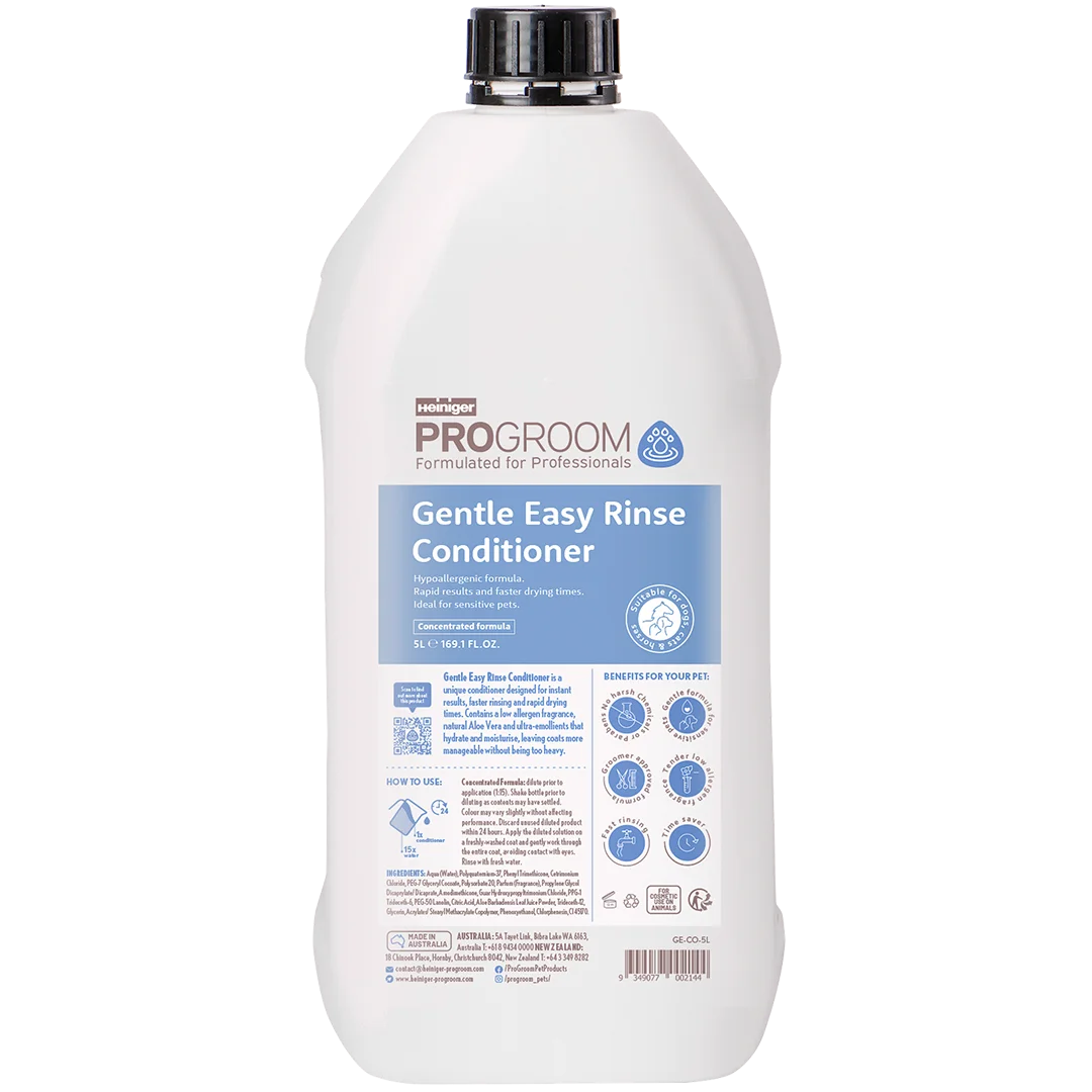 Gentle Easy Rinse Conditioner 5 Litre by Heiniger ProGroom