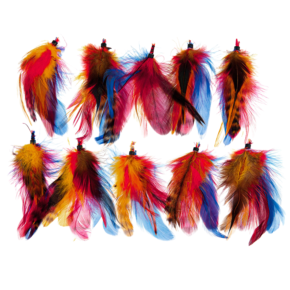 Feather Extension Blue McCaw (Pack of 10) by A Creative Collection