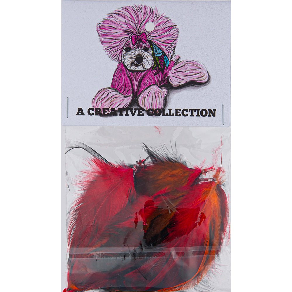 a creative collection feather extension flame pack of 10