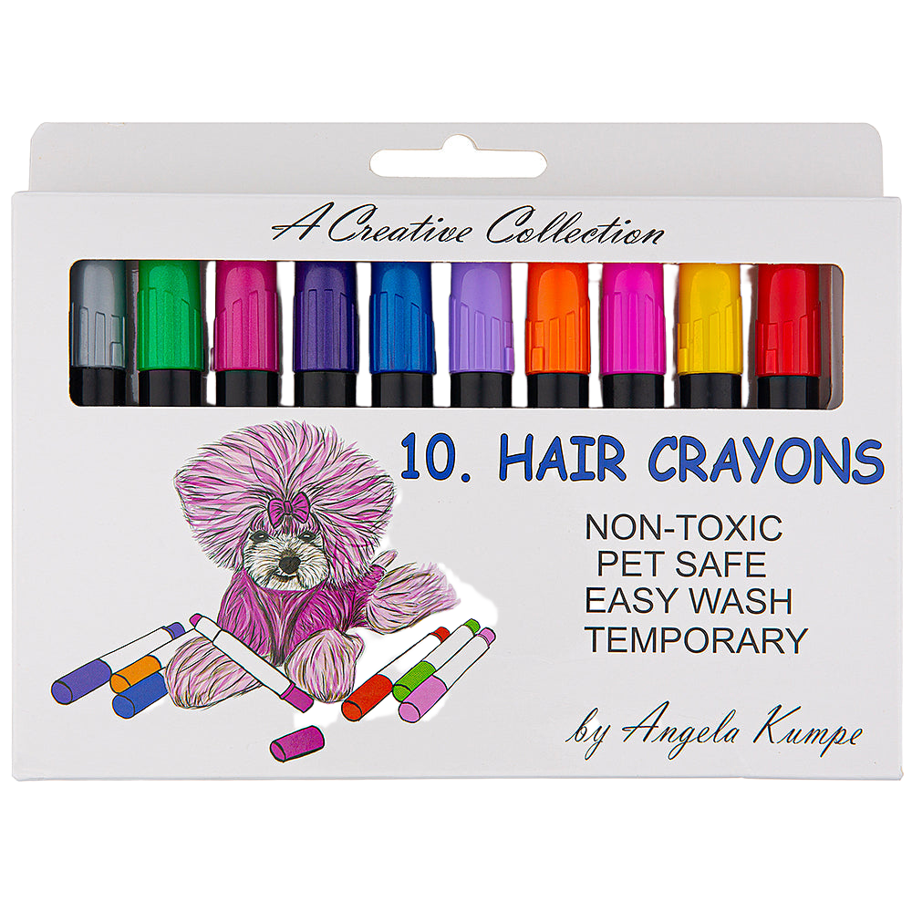 Hair Crayon Pack of 10 by A Creative Collection