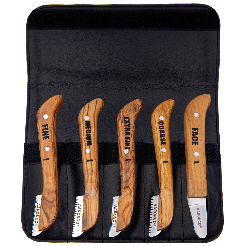 Set of 5 Left Handed Stripping Knife 723L by Aaronco