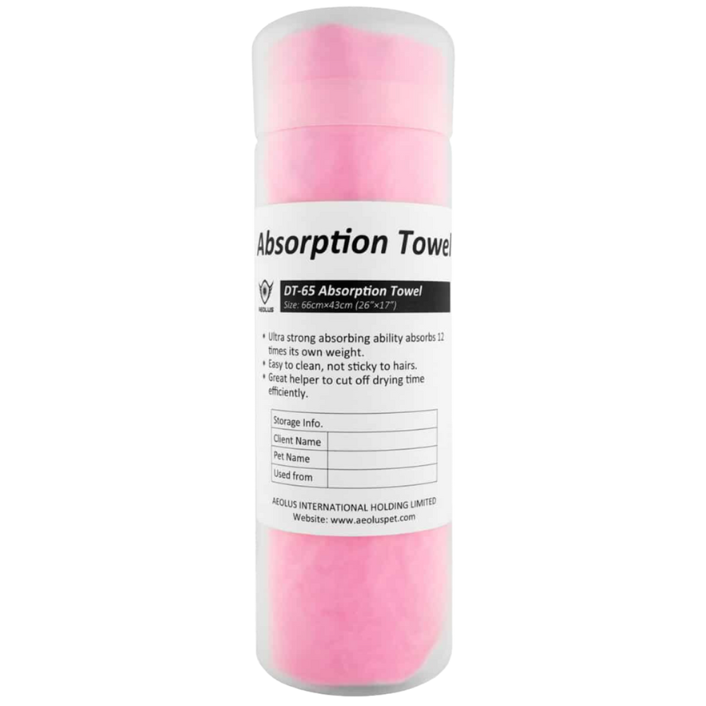 Absorption Towel in Pink by Aeolus