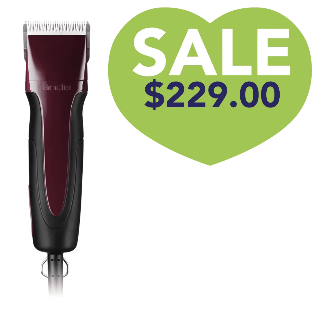 Excel 5-Speed Detachable Blade Clipper Burgundy by Andis