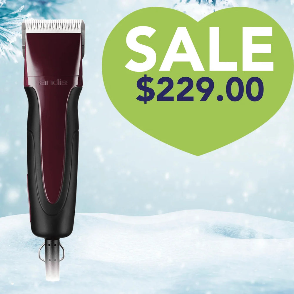 Excel 5-Speed Detachable Blade Clipper Burgundy by Andis