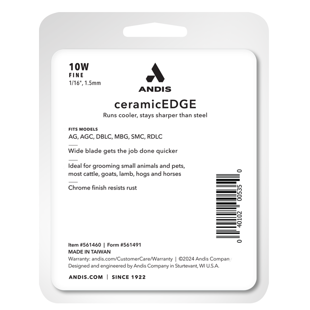 #10W Fine CeramicEdge Wide Blade by Andis