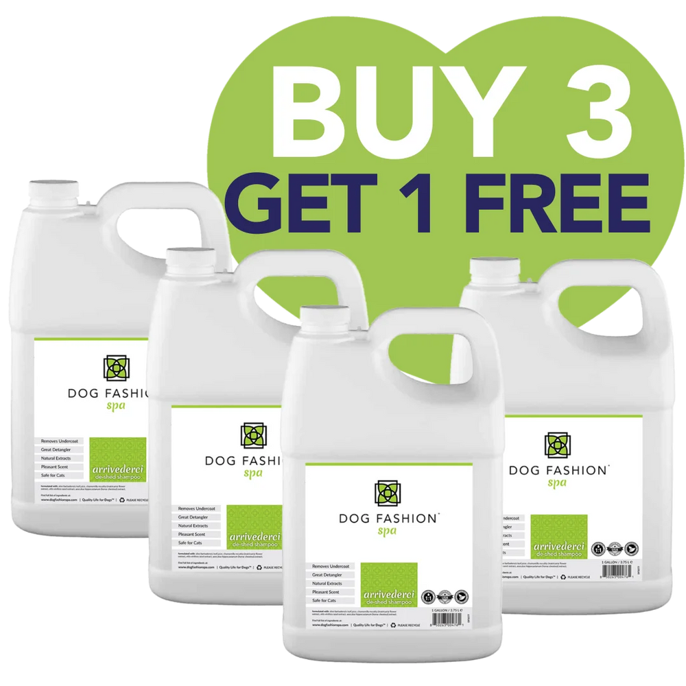 Arrivederci Shampoo Gallon Set Buy 3 Get 1 Free by Dog Fashion Spa