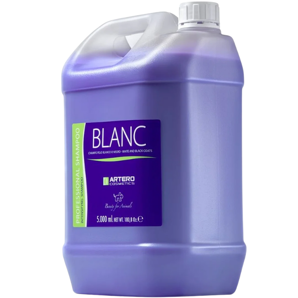 Blanc White or Black Coat Shampoo 5 Liters by Artero