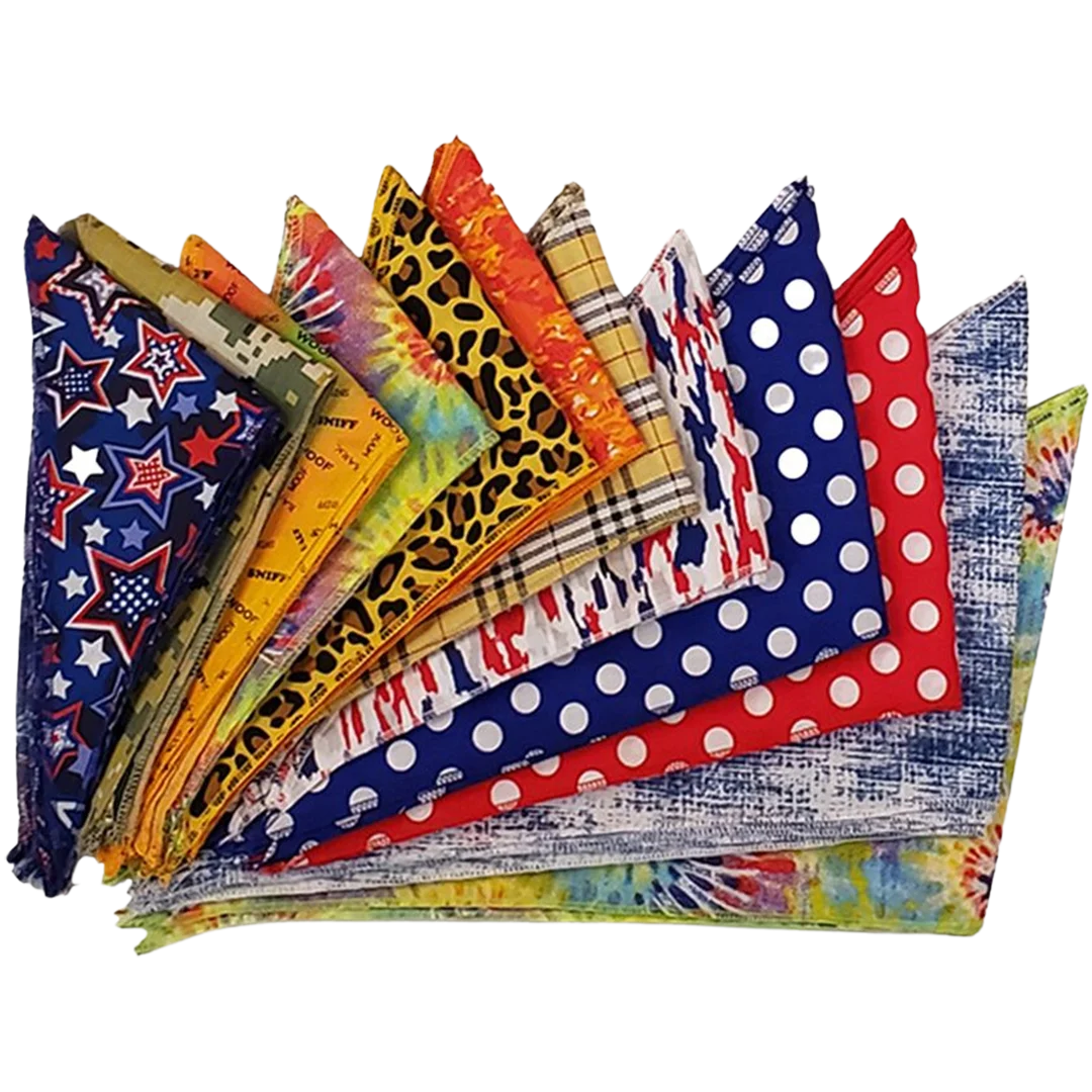 Casual Bandanas - 60 Assorted Sizes and Patterns by Bandanas Unlimited