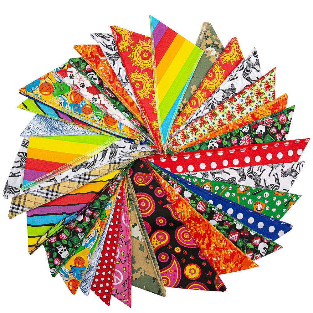 Casual 60 Assorted Bandanas by Bandanas Unlimited