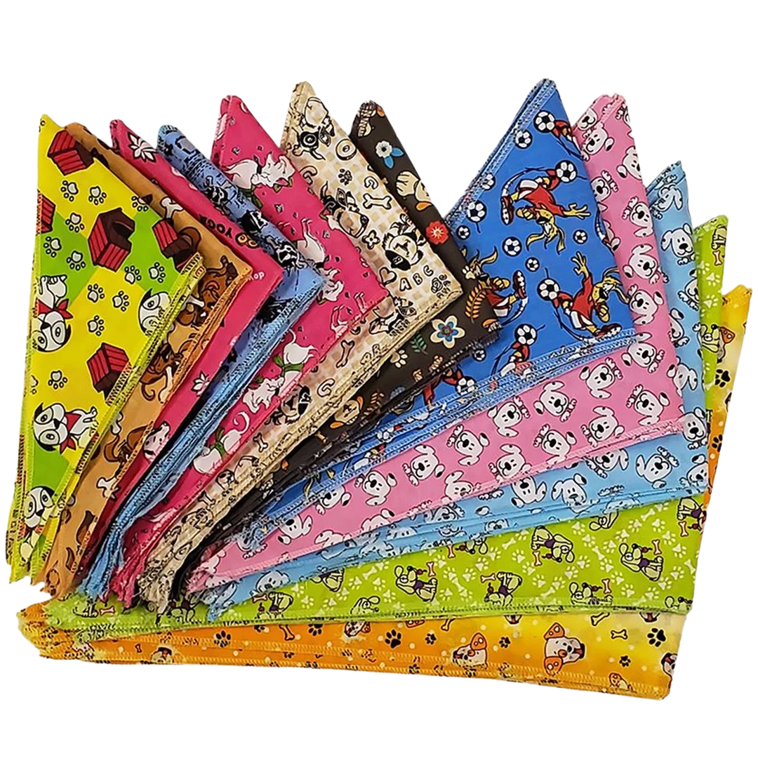 Doggie Bandanas - 60 Assorted Sizes and Patterns by Bandanas Unlimited