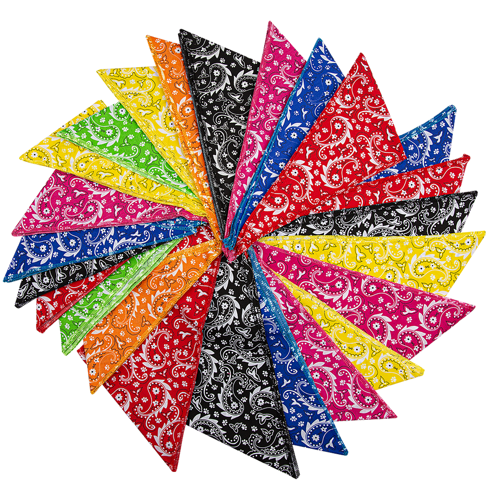 Paisley 60 Assorted Bandanas by Bandanas Unlimited