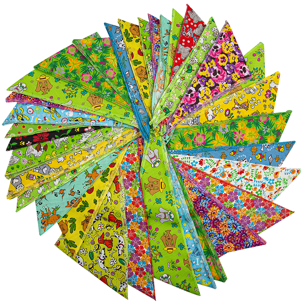 Spring & Summer 60 Assorted Bandanas by Bandanas Unlimited