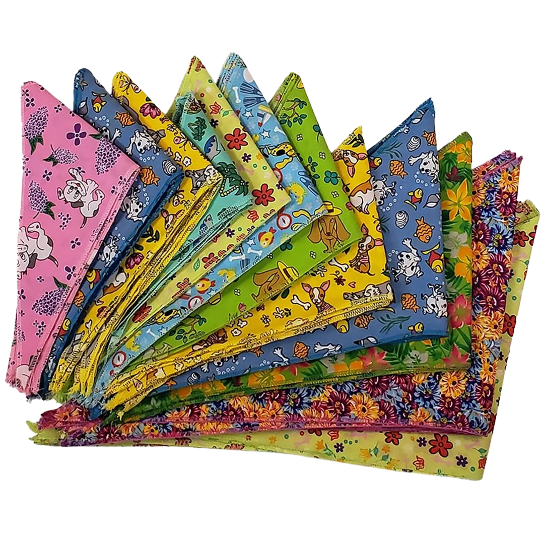 Spring & Summer Bandanas - 60 Assorted Sizes and Patterns by Bandanas Unlimited