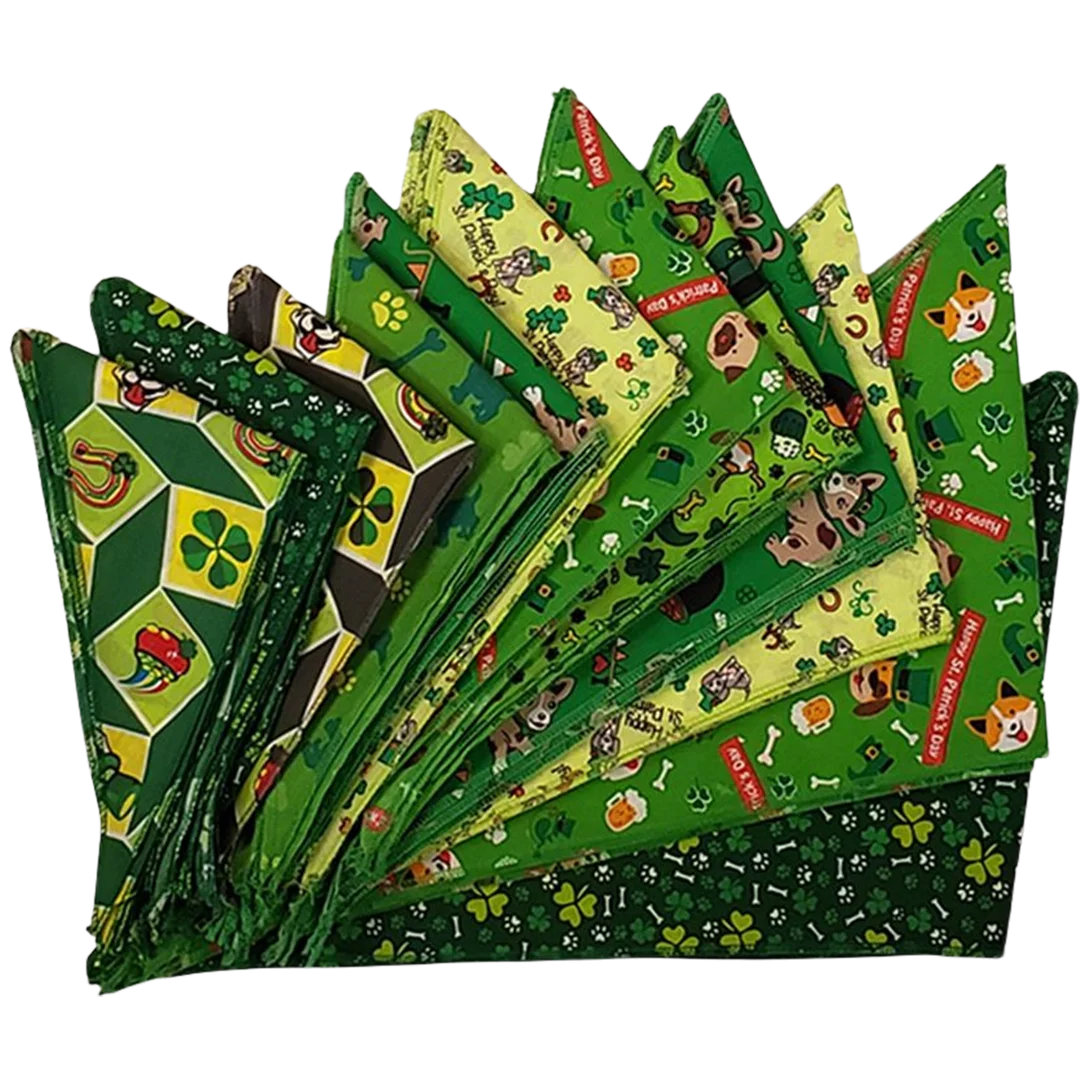 St.Patrick's Day Bandanas - 60 Assorted Sizes and Patterns by Bandanas Unlimited