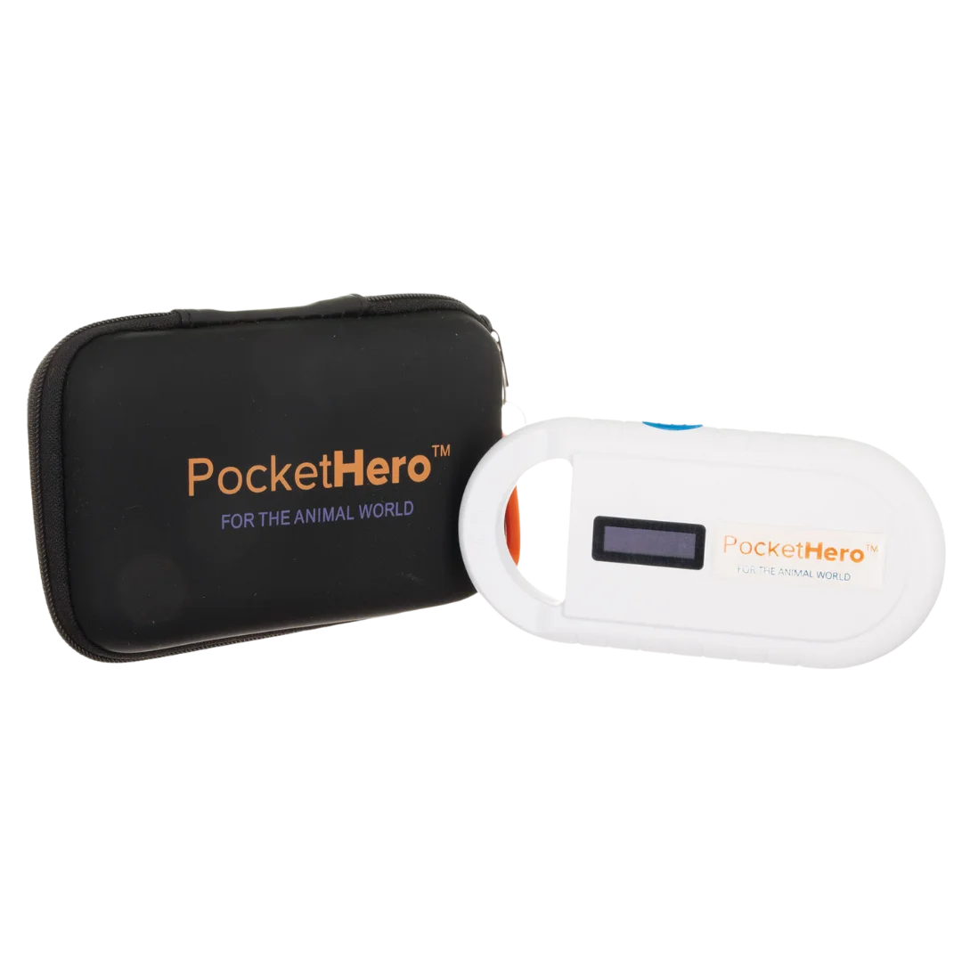 Microchip Reader Pocket Hero and Black Pouch by BuddyID