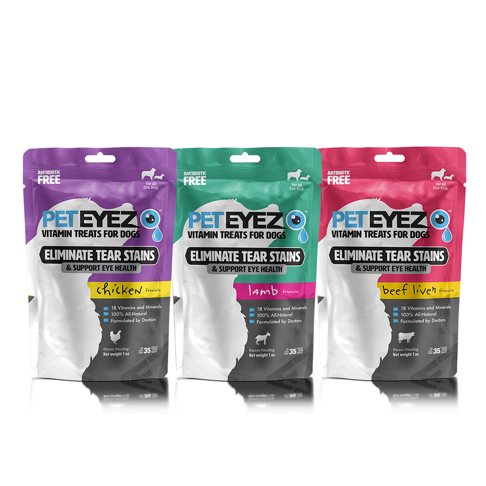 Chicken, Lamb, and Beef Liver Dog Treats Bundle by Pet Eyez