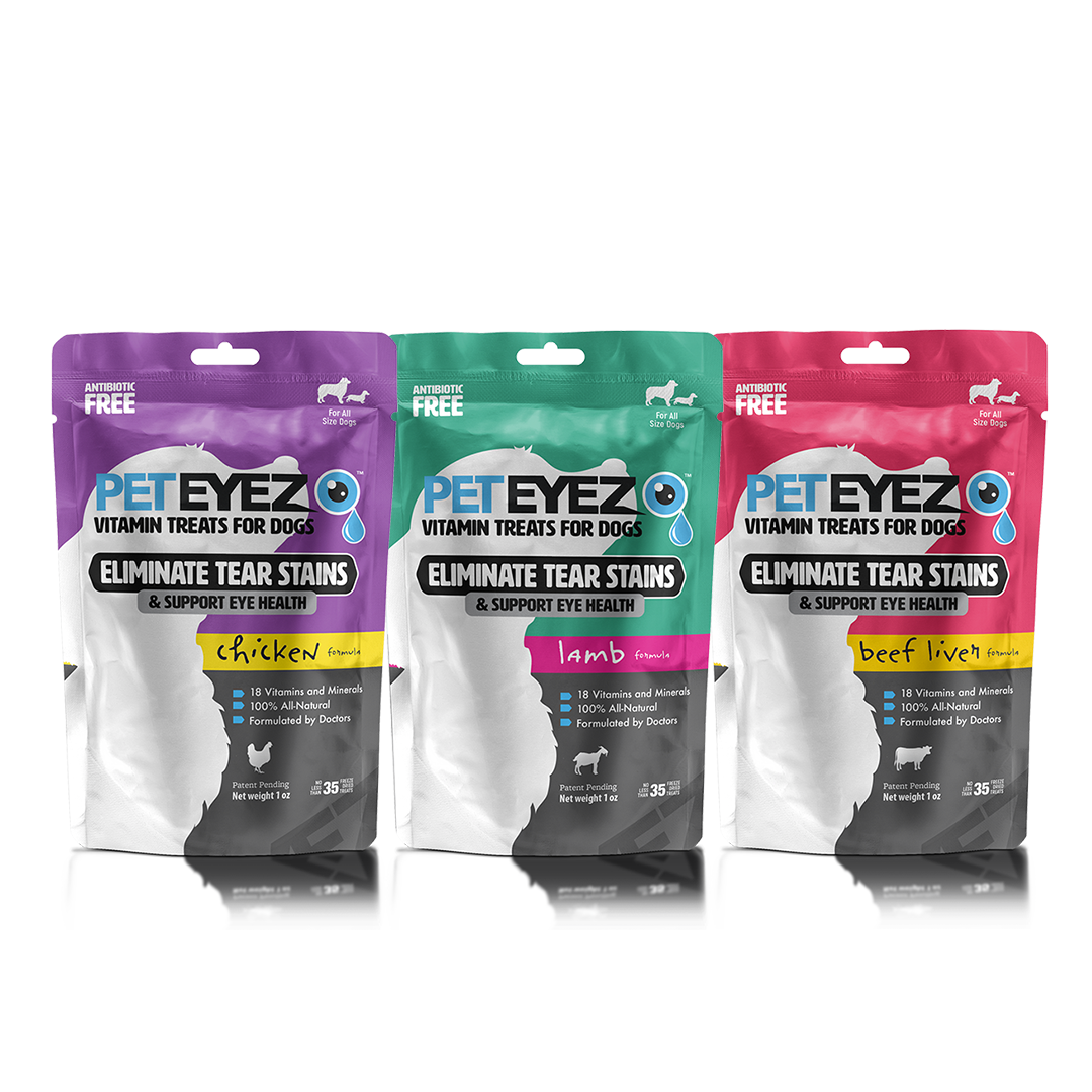 Chicken, Lamb, and Beef Liver Dog Treats Bundle by Pet Eyez