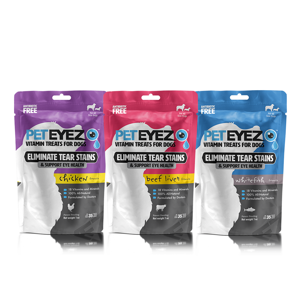 Chicken, Beef Liver, and Whitefish Dog Treats Bundle by Pet Eyez