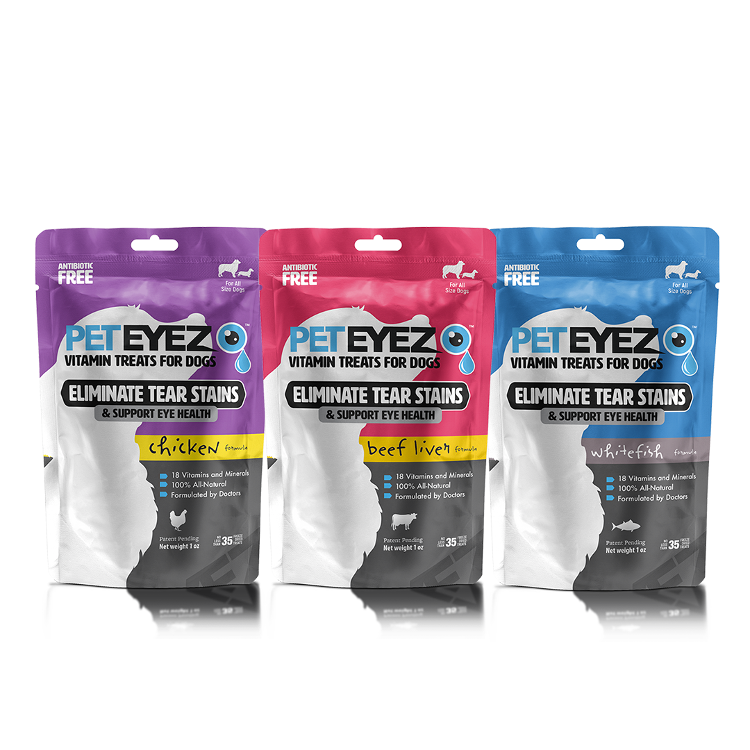 Chicken, Beef Liver, and Whitefish Dog Treats Bundle by Pet Eyez