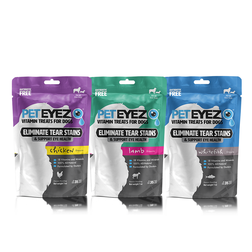 Chicken, Lamb and Whitefish Dog Treats Bundle by Pet Eyez