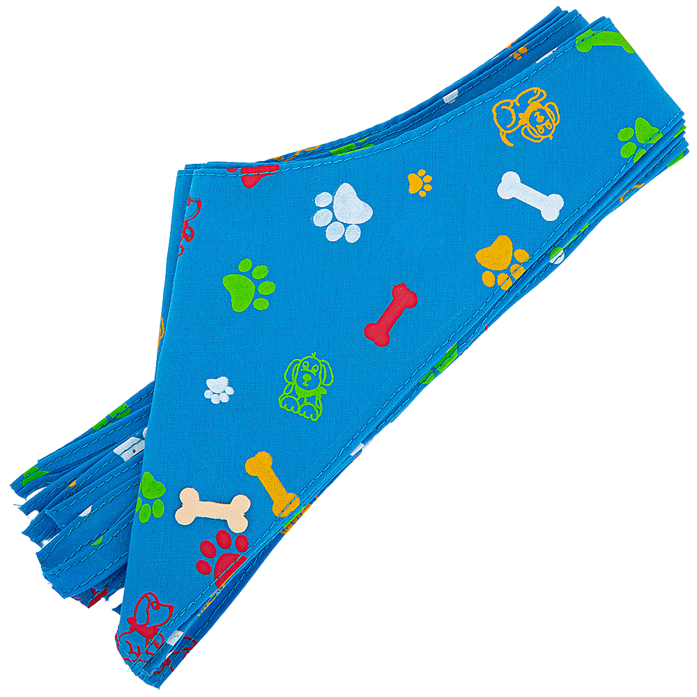 Design #48  Blue Dog Bandana by Cecilia Bows