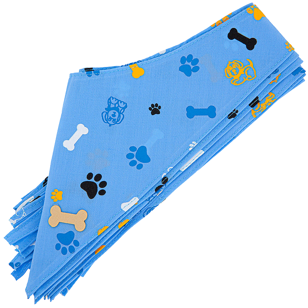 Design #52 Blue Dog Bandana by Cecilia Bows