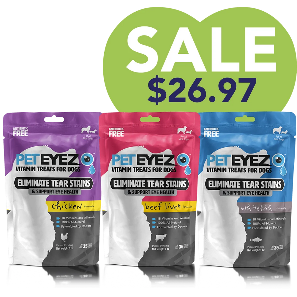 Chicken, Beef Liver, and Whitefish Dog Treats Bundle by Pet Eyez